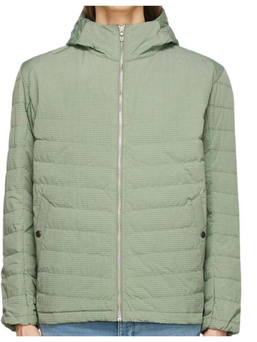 Rag & Bone‎ Vallis Down Puffer Jacket XXL Leaf Green Ripstop Hooded Coat -Flaw-